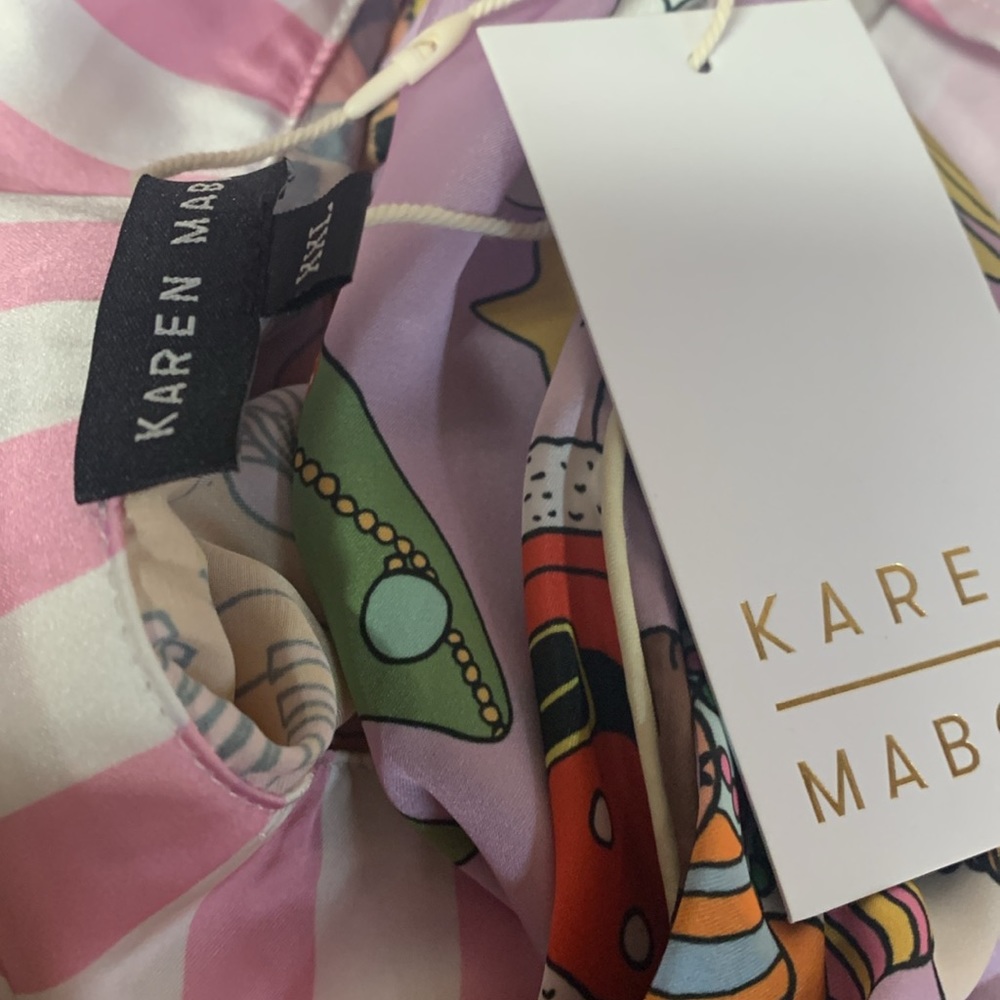 Anthropologie Karen Mabon Christmas cat pajamas xxl new with tags - Picture 10 of 13